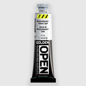Golden OPEN Acrylics Benzimidazolone Yellow Light 59ML