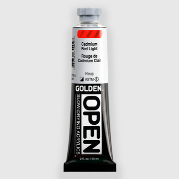 Golden OPEN Acrylics Cadmium Red Light 59ML