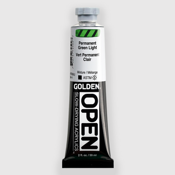 Golden OPEN Acrylics Permanent Green Light 59ML