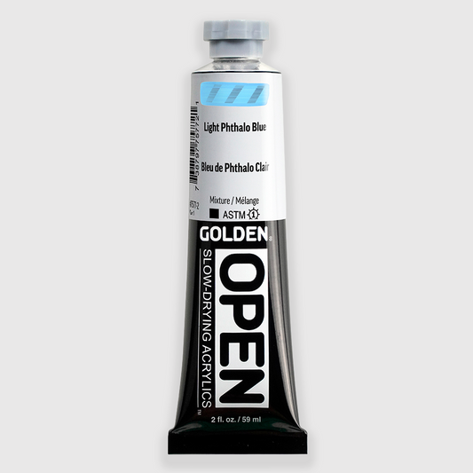 Golden OPEN Acrylics Light Phthalo Blue 59ml