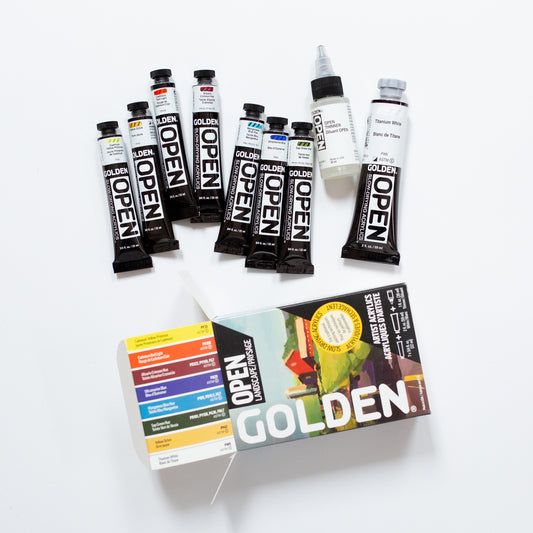 Golden Open Landscape set 7x22ml + White 59ml + Thinner