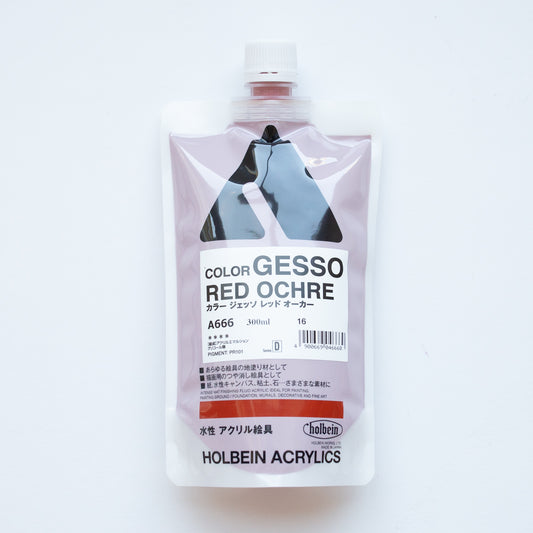 Holbein Acrylics Color Gesso A666 Red Ochre D
