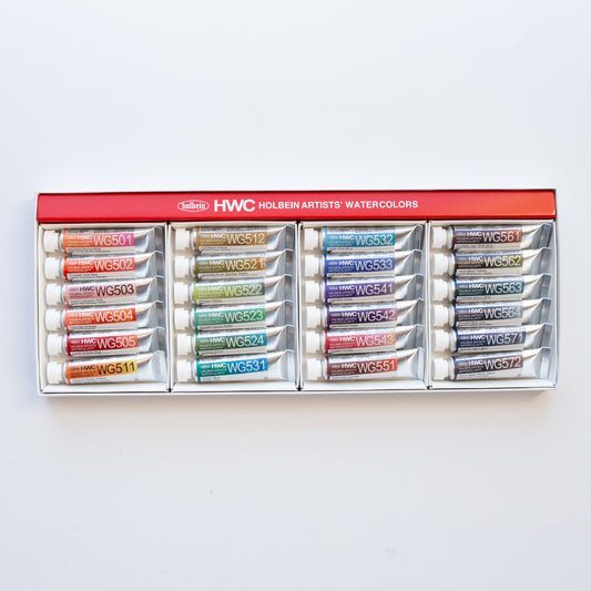 Holbein Artists' Watercolor 5ml WG591 Set of 24 granulating