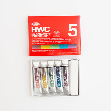 Holbein Artists' Watercolor set Nightfall 5x5ml
