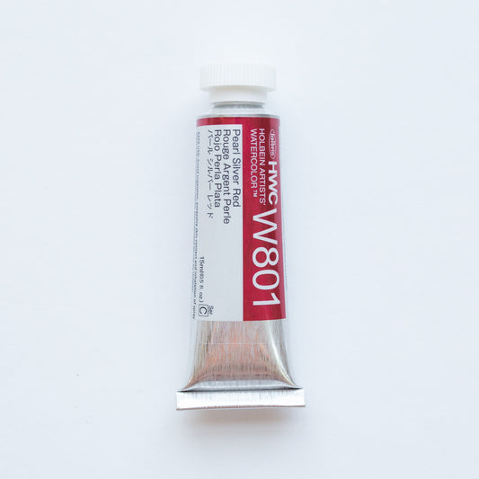 Holbein Artists' Watercolor 15ml W801 'Pearl Silver Red' C