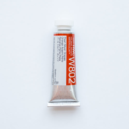 Holbein Artists' Watercolor 15ml W802 'Pearl Silver Orange' C