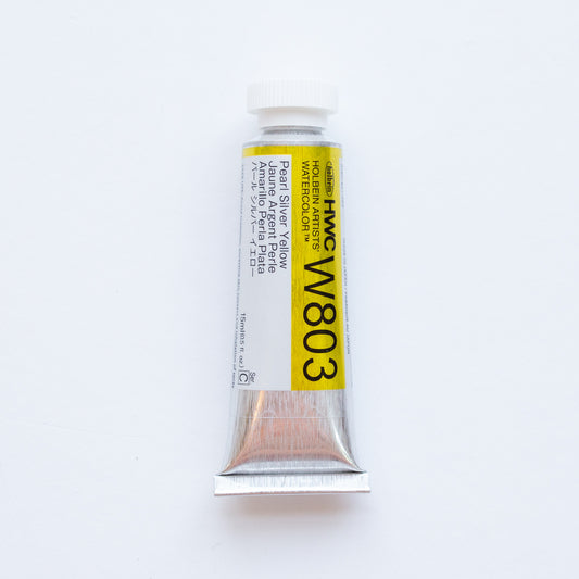 Holbein Artists' Watercolor 15ml W803 'Pearl Silver Yellow' C