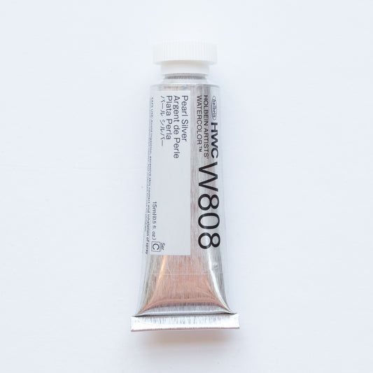 Holbein Artists' Watercolor 15ml W808 'Pearl Silver' C