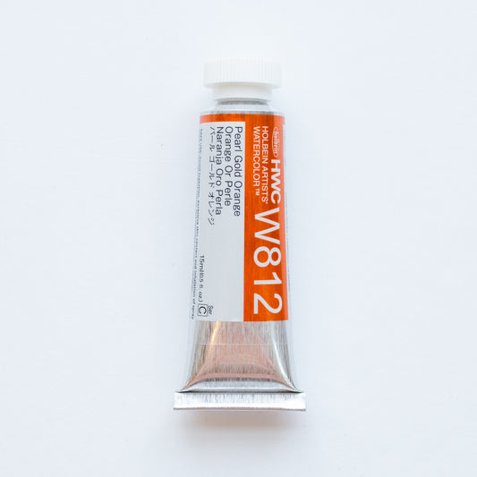 Holbein Artists' Watercolor 15ml W812 'Pearl Gold Orange' C