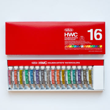 Holbein Artists' Watercolor set 16 Pearl Colors