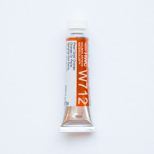 Holbein Artists' Watercolor 5ml W712 'Pearl Gold Orange' C