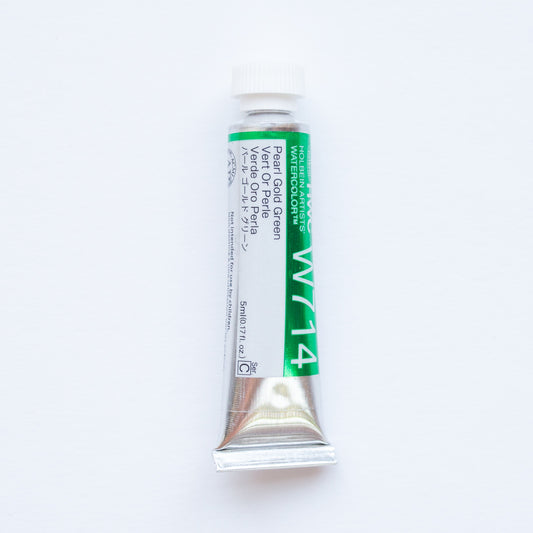Holbein Artists' Watercolor 5ml W714' Pearl Gold Green' C