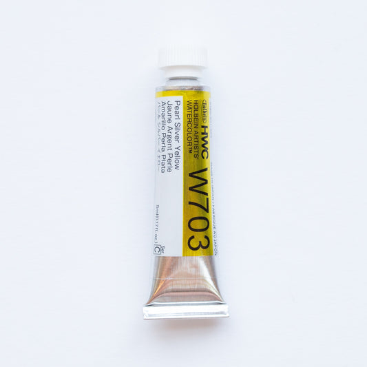 Holbein Artists' Watercolor 5ml W703 'Pearl Silver Yellow' C