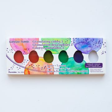 Kuretake Gansai Tambi Granulating Colors 3 Set 5