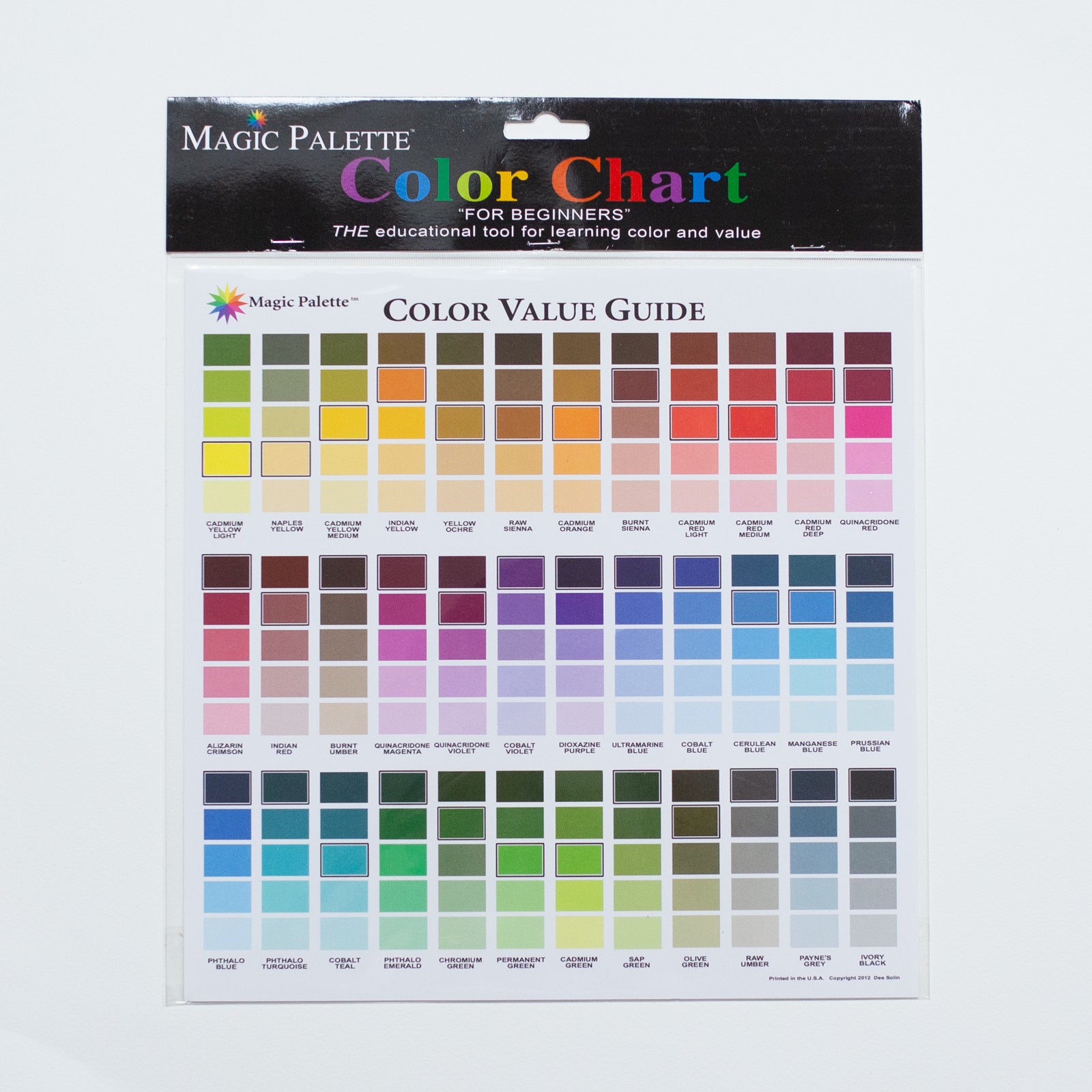 Magic Palette Color Value Guide – Splendith