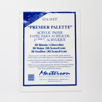 Masterson Sta-Wet Premier Acrylic Paper Refill Pack of 30 Sheets