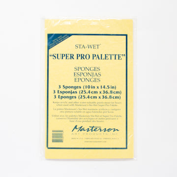 Masterson Sta-Wet Super Pro Palette Sponge Refill Pack of 3