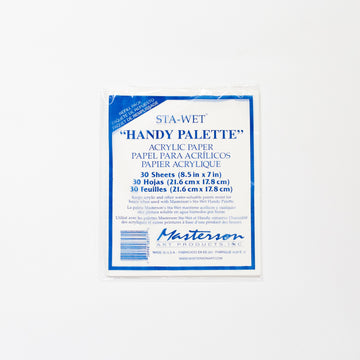 Masterson Sta-Wet Handy Palette Paper Refill Pack of 30 Sheets