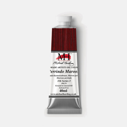 Michael Harding Oil Paint 40ml 316 Perrindo Maroon
