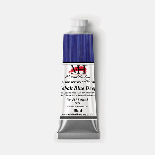Michael Harding Oil Paint 40ml 517 Cobalt Blue Deep