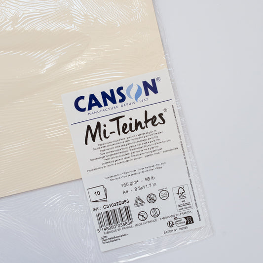 Canson Mi-Teintes® A4 160g Bruine tinten 10 vel