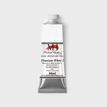 Michael Harding Oil paint 40ml 102 Titanium WhIte No 2 (Lin) S1