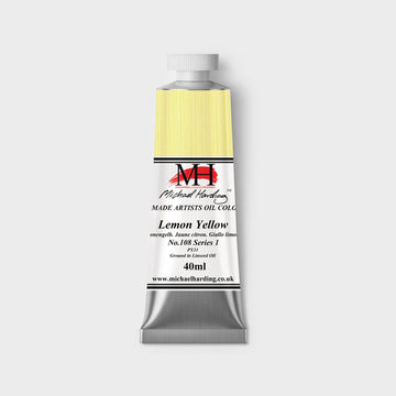 Michael Harding Oil paint 40ml 108 Lemon Yellow (T) S1