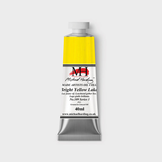 Michael Harding Oil paint 40ml 109 Bright Yellow Lake S1