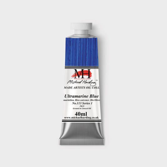 Michael Harding Oil paint 40ml 113 Ultramarine Blue S1
