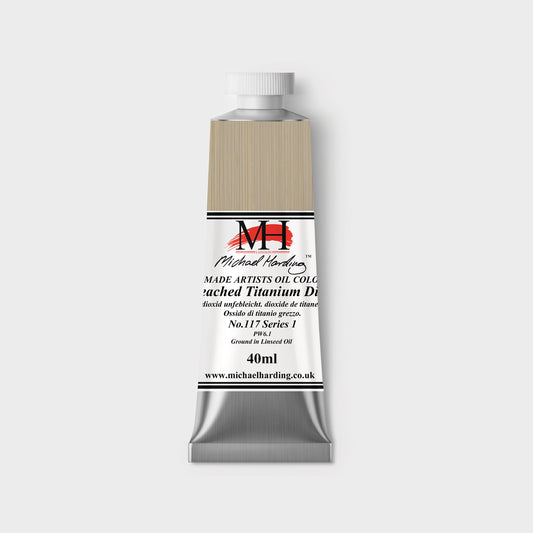 Michael Harding Oil paint 40ml 117 Unbleached Titanium Dioxide S1