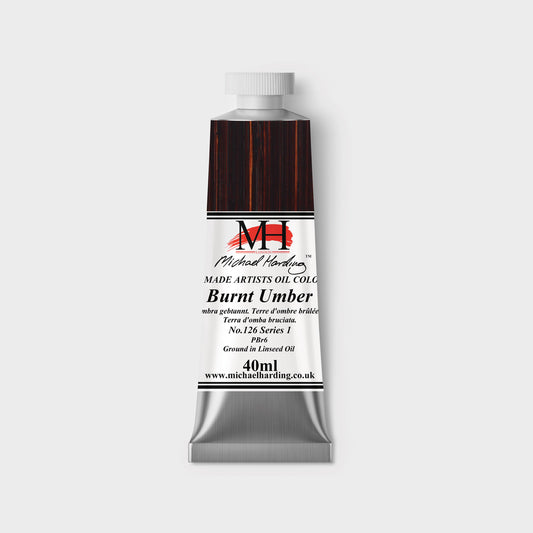Michael Harding Oil paint 40ml 126 Burnt Umber S1
