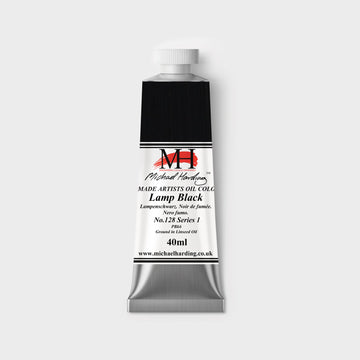 Michael Harding Oil paint 40ml 128 Lamp Black S1