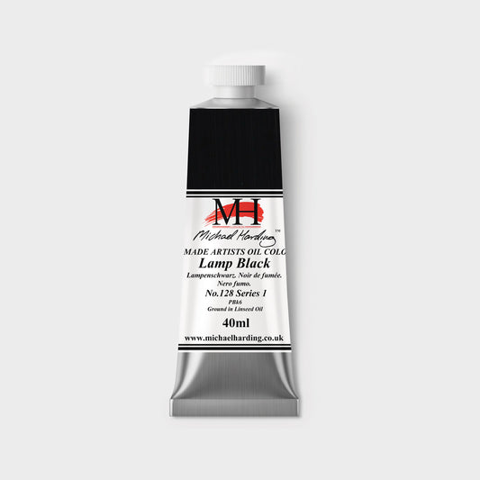 Michael Harding Oil paint 40ml 128 Lamp Black S1