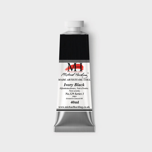 Michael Harding Oil paint 40ml 129 Ivory Black S1