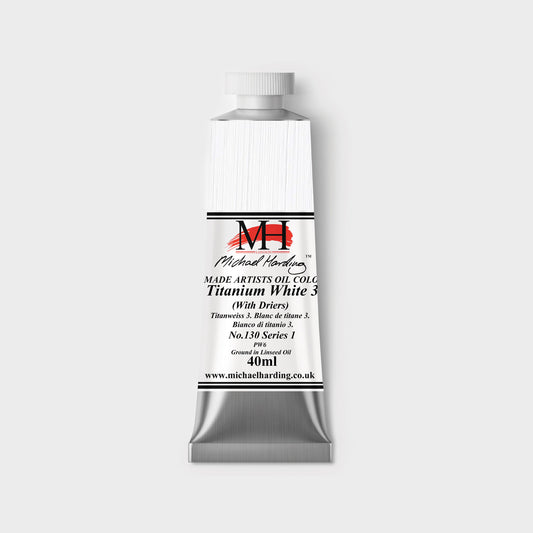 Michael Harding Oil paint 40ml 130 Titanium White No.3 (Lin) S1