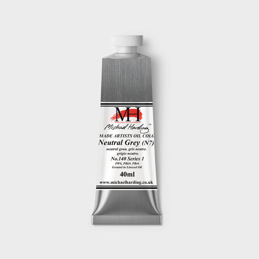 Michael Harding Oil paint 40ml 140 Neutral Grey N7 S1