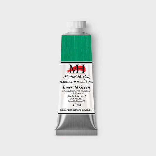 Michael Harding Oil paint 40ml 216 Emerald Green S2