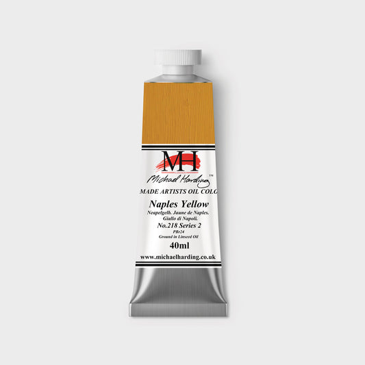Michael Harding Oil paint 40ml 218 Naples Yellow S2