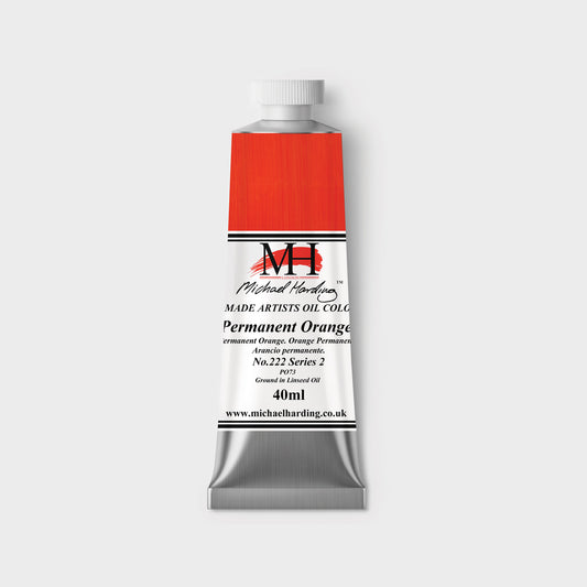 Michael Harding Oil paint 40ml 222 Permanent Orange S2