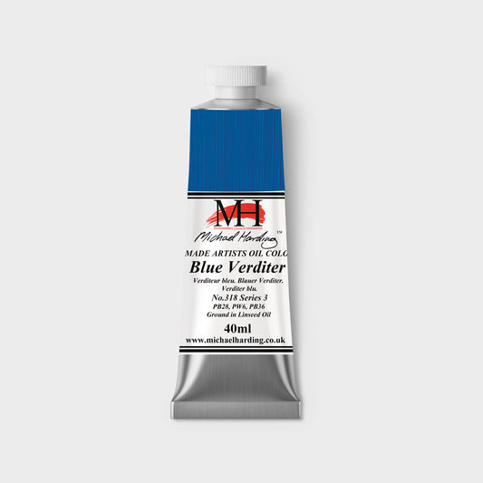 Michael Harding Oil paint 40ml 318 Blue Verditer S3
