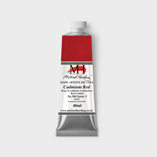 Michael Harding Oil paint 40ml 504 Cadmium Red S5