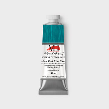 Michael Harding Oil paint 40ml 516 Cobalt Teal Blue Shade S5