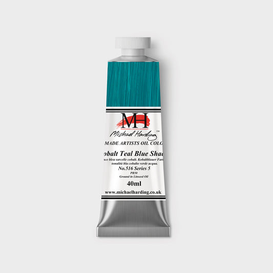 Michael Harding Oil paint 40ml 516 Cobalt Teal Blue Shade S5