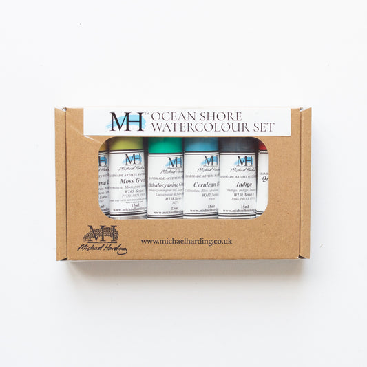 Michael Harding Artist Watercolour 15ml Set 6 Ocean Shore