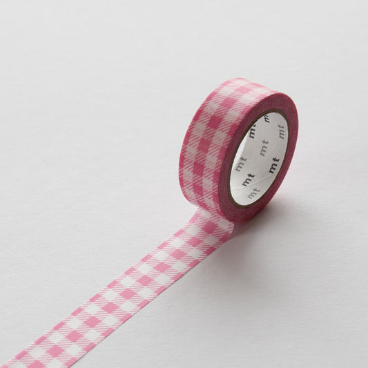 MT Masking tape Stripe checkered pink