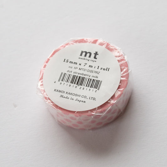 MT Masking tape Dot Strawberry milk