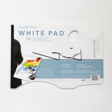 New Wave White Hand Held Paper Palette