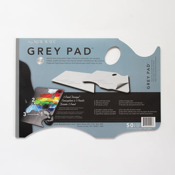 New Wave Grey Hand Held Paper Palette