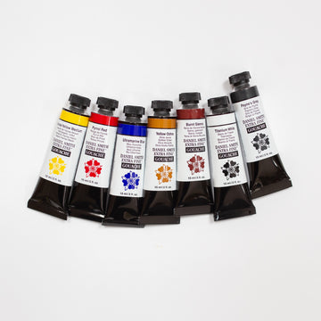 Daniel Smith gouache set voor Cursus Nienke Vletter Gouache portretjes