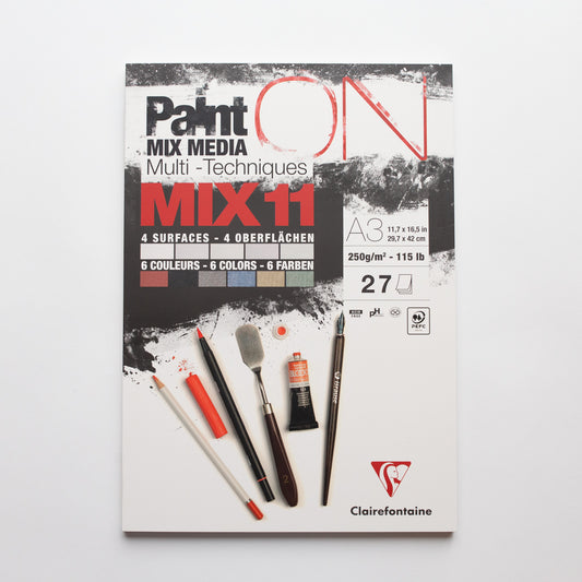 Paint’ON Mixed Media 250g Mix 11 kleuren A3 27 vellen